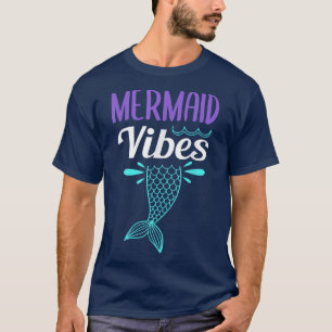 Sjöjungfru Vibes Cute Women Girl Sjöjungfru Svan C T Shirt