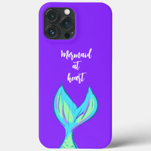Sjöjungfru vid Lila av hjärtat Fodral-Mate iphone 
