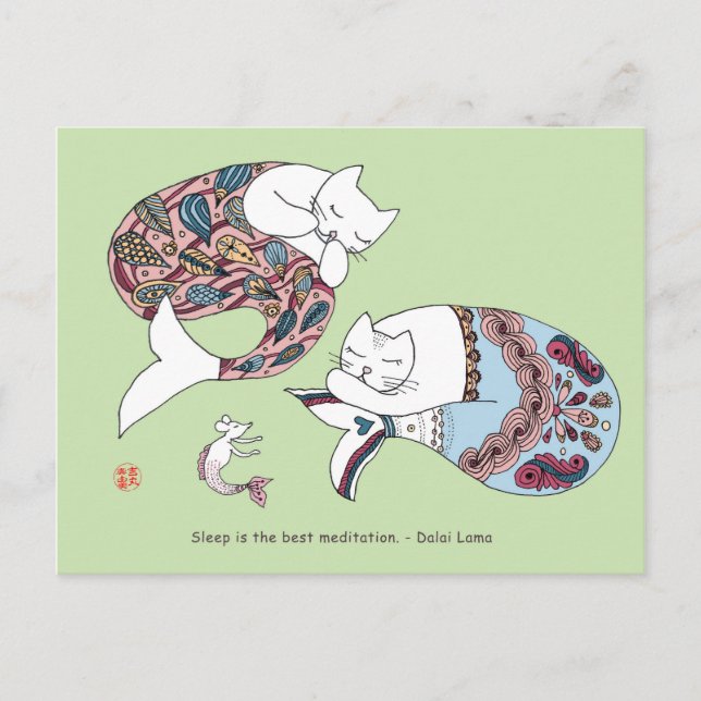 Sjöjungfru Vykort (Framsida)