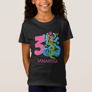 Sjöjungfru Warrior 3-årsdag T-Shirt