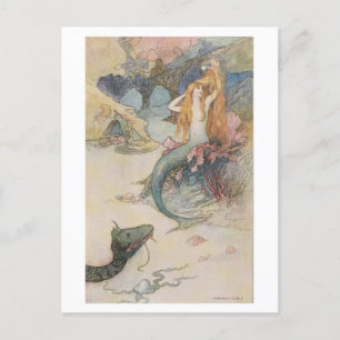 Sjöjungfru Warwick Goble Vykort