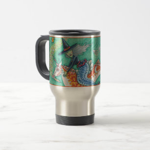 SJÖJUNGFRU WITCH, HALLOWEEN MERHORSE COMMUTER MUGG