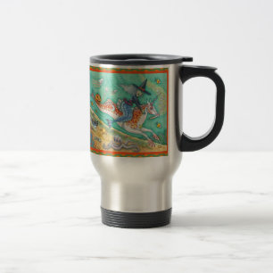 SJÖJUNGFRU WITCH, HALLOWEEN MERHORSE COMMUTER MUGG