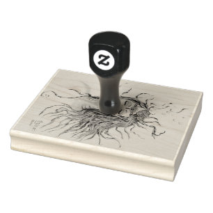 Sjöjungfru Woman Girl Head Ansikte Porträtt Dam Stämpel