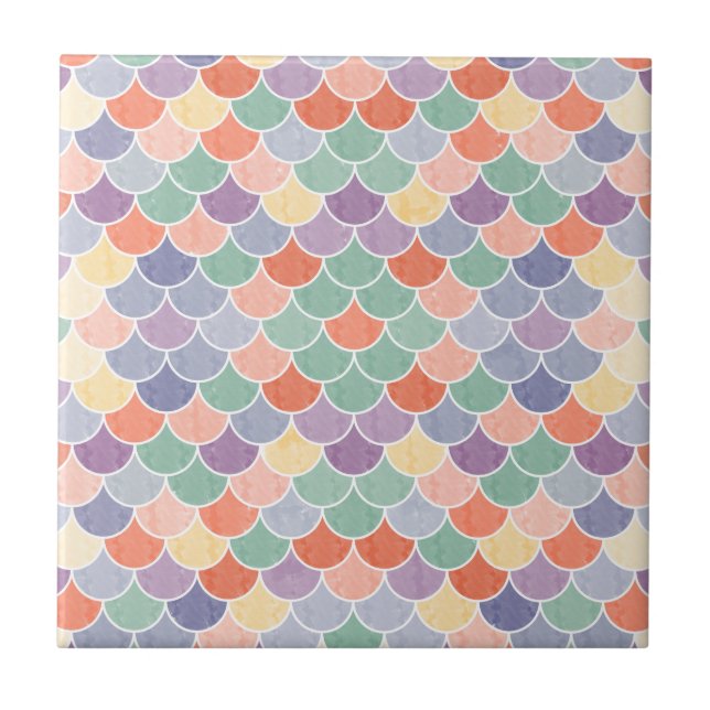 Sjöjungfru XII Kakelplatta (Framsidan)