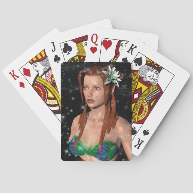 Sjöjungfruälva Spel Kort (Baksidan)