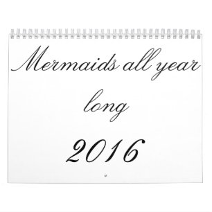 Sjöjungfruar allt långt år kalender
