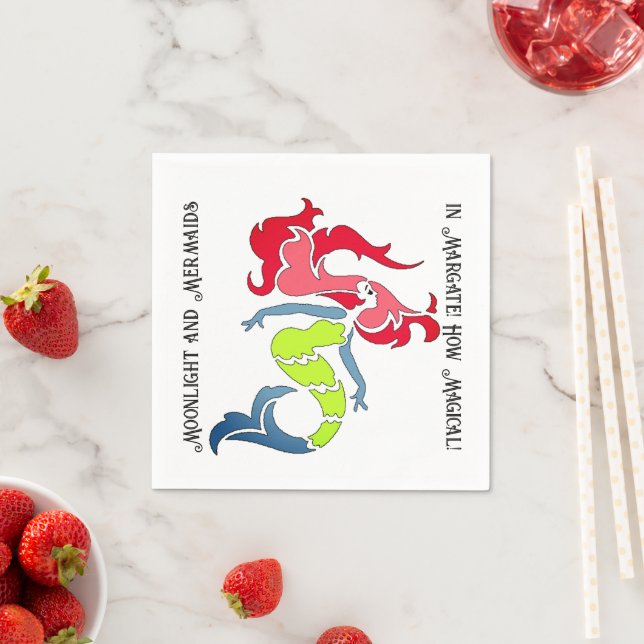 Sjöjungfruar är Real Napkins Pappersservett (Insitu)