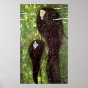 Sjöjungfruar av Gustav Klimt Poster