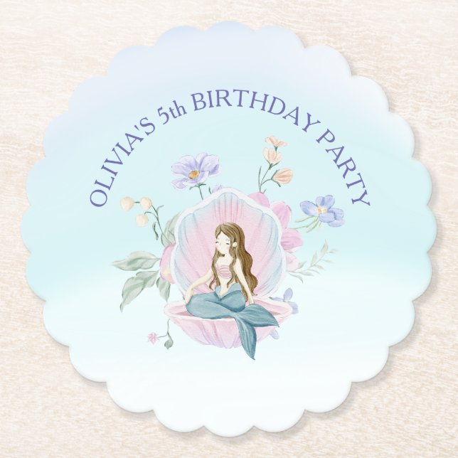 Sjöjungfruar av vattendjup under havet underlägg papper (Framsida)