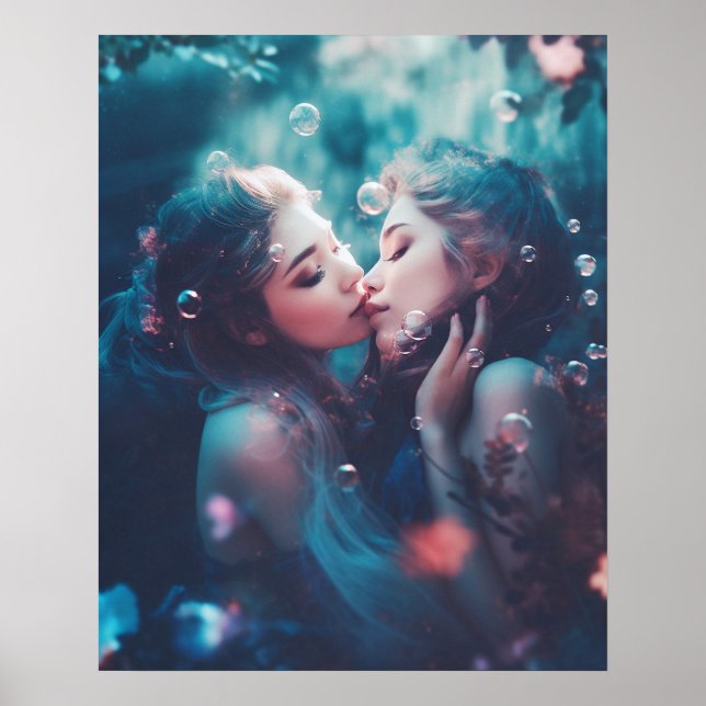 sjöjungfruar för lesbisk poster (Framsidan)