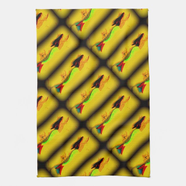 sjöjungfruar för uppstigande kökshanddukar (Vertikal)