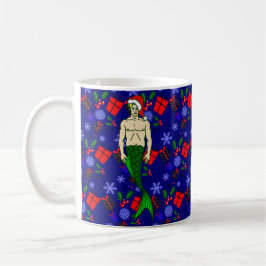 sjöjungfruar från Santa blonde merman ful julafton Kaffemugg