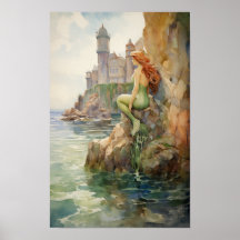 Sjöjungfruar genom konstnärliga bilder #5