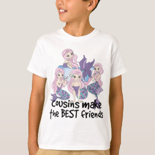 sjöjungfruar gör de bästa vänner t shirt