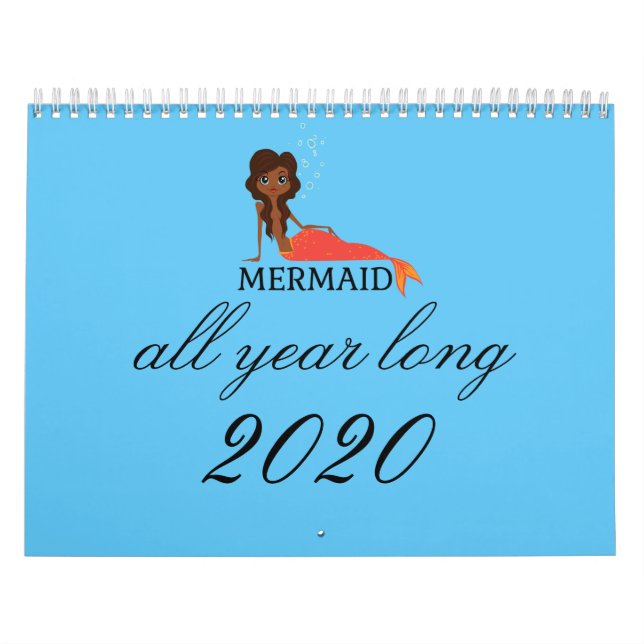 Sjöjungfruar hela året 2020 kalender (Omslag)