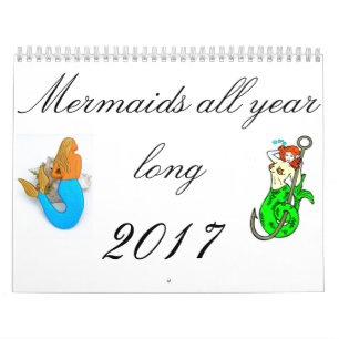 Sjöjungfruar hela året kalender