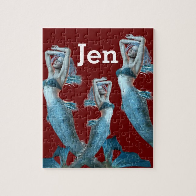 Sjöjungfruar Jigszawa Puzzle Pussel (Vertikal)