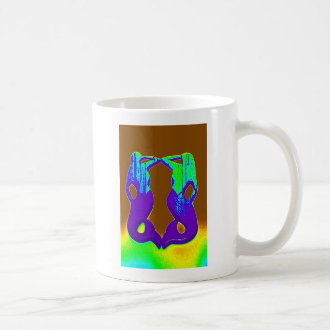 sjöjungfruar med dubbla lilor kaffemugg (Höger)