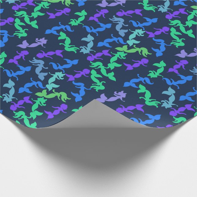 Sjöjungfruar mönster presentpapper (Hörn)