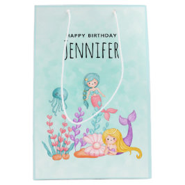 Sjöjungfruar och maneter under havsvattnets färg