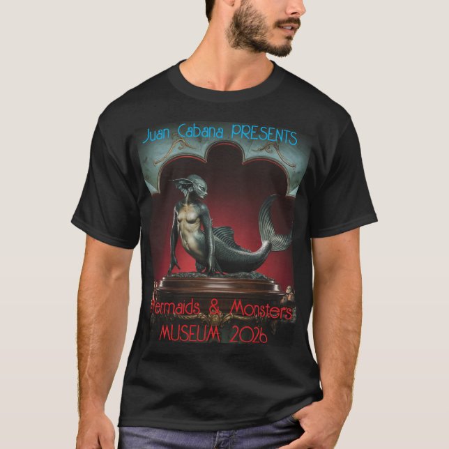 Sjöjungfruar och monster Museum T-Shirt (Framsida)