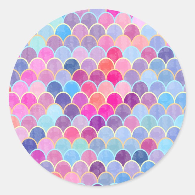 Sjöjungfruar Runt Klistermärke (Framsida)