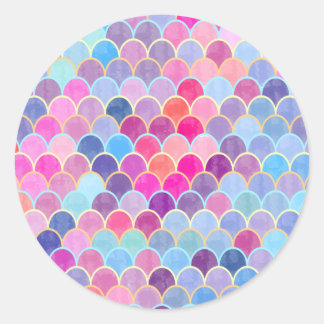 Sjöjungfruar Runt Klistermärke