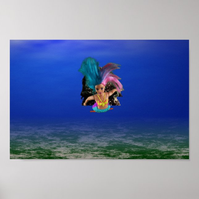 Sjöjungfruar som hjälper humrarna. poster (Framsidan)