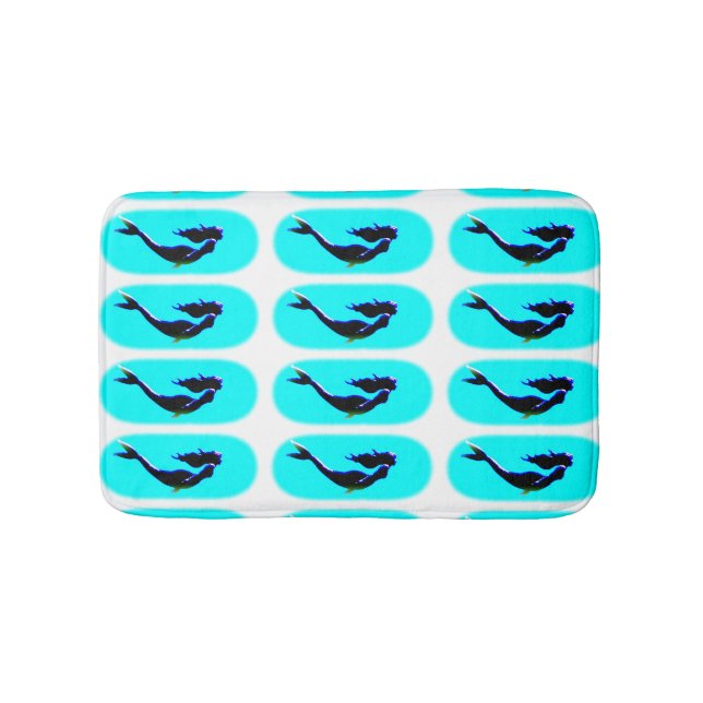 sjöjungfruar under vatten som simmar badrumsmatta (Framsidan)