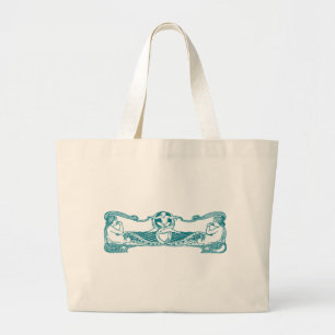 Sjöjungfruarna Aqua Art nouveau Jumbo Tygkasse