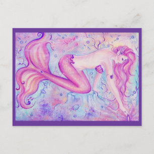 Sjöjungfruarna Crystal Postcard by Renee L.Lavoie Vykort