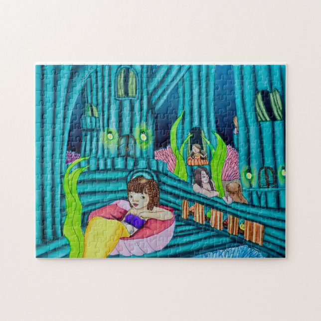 Sjöjungfruarnas "Hideaway Puzzle" Pussel (Horisontell)