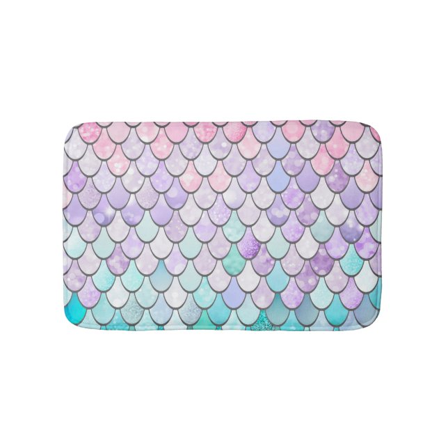 Sjöjungfrubadmatta, sjöjungfrubadrumdekor badrumsmatta (Framsidan)