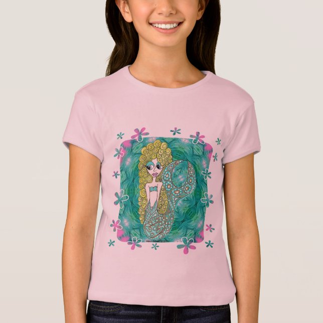 Sjöjungfrublommor T-shirt (Framsida)