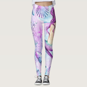 Sjöjungfrudamasker, kvinna damasker, leggings