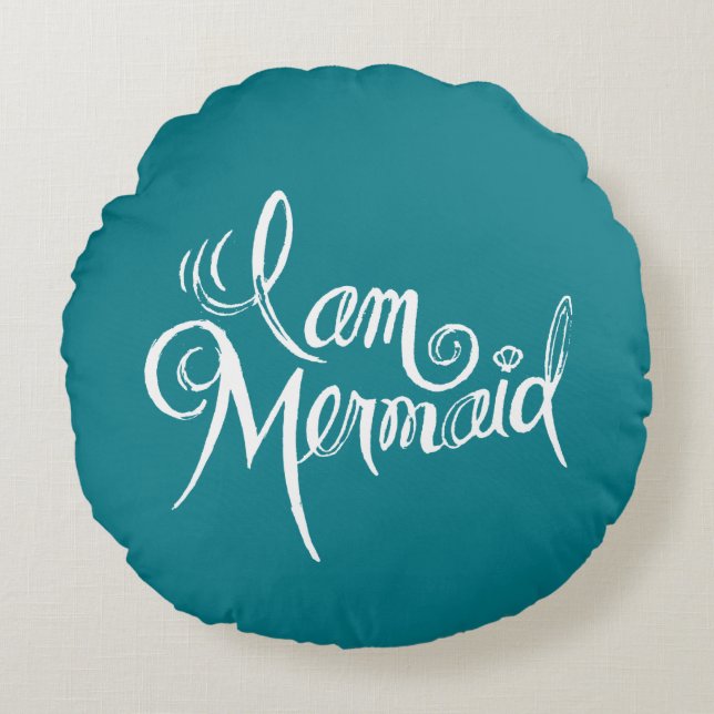 Sjöjungfrudekorativ kudde (Framsidan)