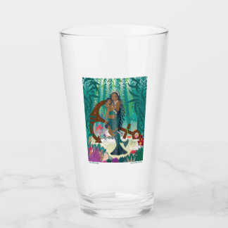 Sjöjungfrufamilj (brun hud och ögon) Glas