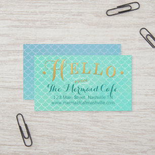 Sjöjungfrufjällvisitkort Visitkort