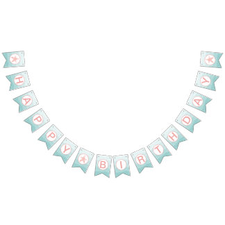 Sjöjungfrufödelsedagbaner Vimplar