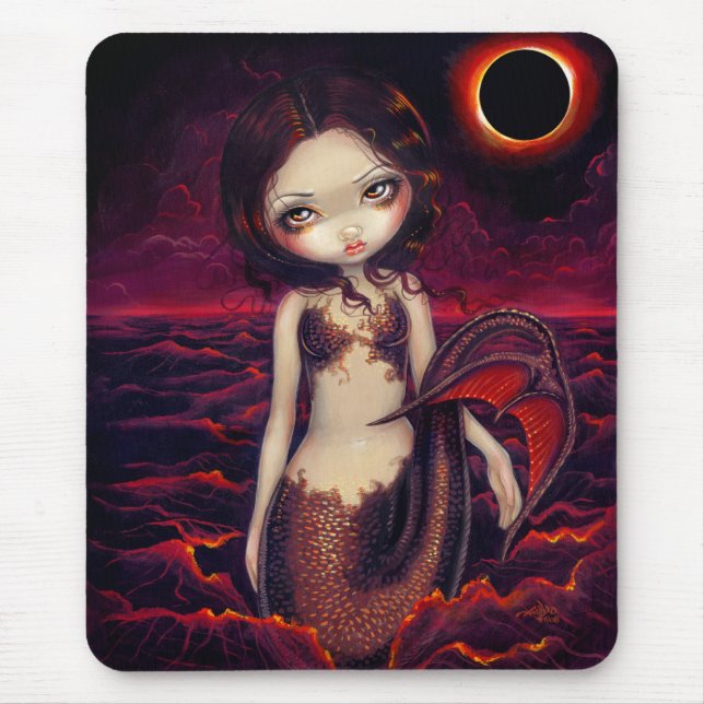 "Sjöjungfruförmörkelse" Mousepad Musmatta (Framsidan)