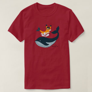 Sjöjungfrukat och Val splash T Shirt