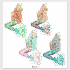 Sjöjungfruklistermärke Klistermärken