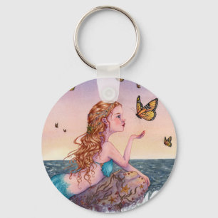Sjöjungfrukonst Keychain - komma med mig Tidings Nyckelring