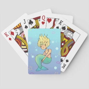 Sjöjungfrukortuppsättning Casinokort