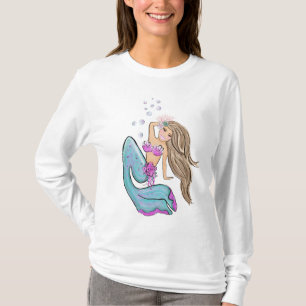 Sjöjungfrulångärmadskjorta T Shirt