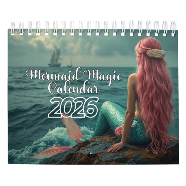 Sjöjungfrumagi Kalender 2026 (Omslag)