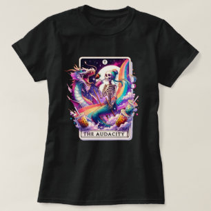 Sjöjungfrun Audacity Skeleton Tarot Card T-Shirt