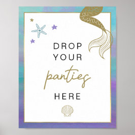 SJÖJUNGFRUN "Bachelorette Panty Drop Game" för SIR Poster
