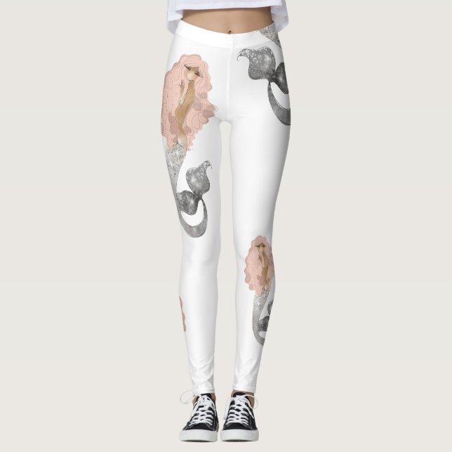 Sjöjungfrun BeSnyval Sea Goddess Leggings (Framsida)